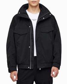 Buy 남성 리트렉터블 후드 필드 자켓 in color CK BLACK