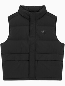 Buy 남성 에센셜 다운 베스트 in color CK BLACK
