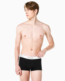Buy 남성 모던 코튼 2PK 트렁크 in color BLACK
