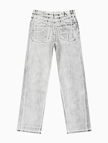 Buy 여성 90's 스트레이트핏 그레이 데님 in color MID BLUE BACK EMBRO