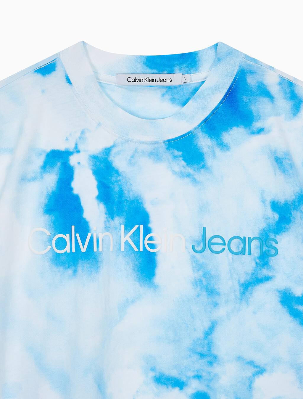 Buy 남성 썸머 스플래시 패션핏 반팔 티셔츠 in color ANCIENT WHITE/EGGSHELL