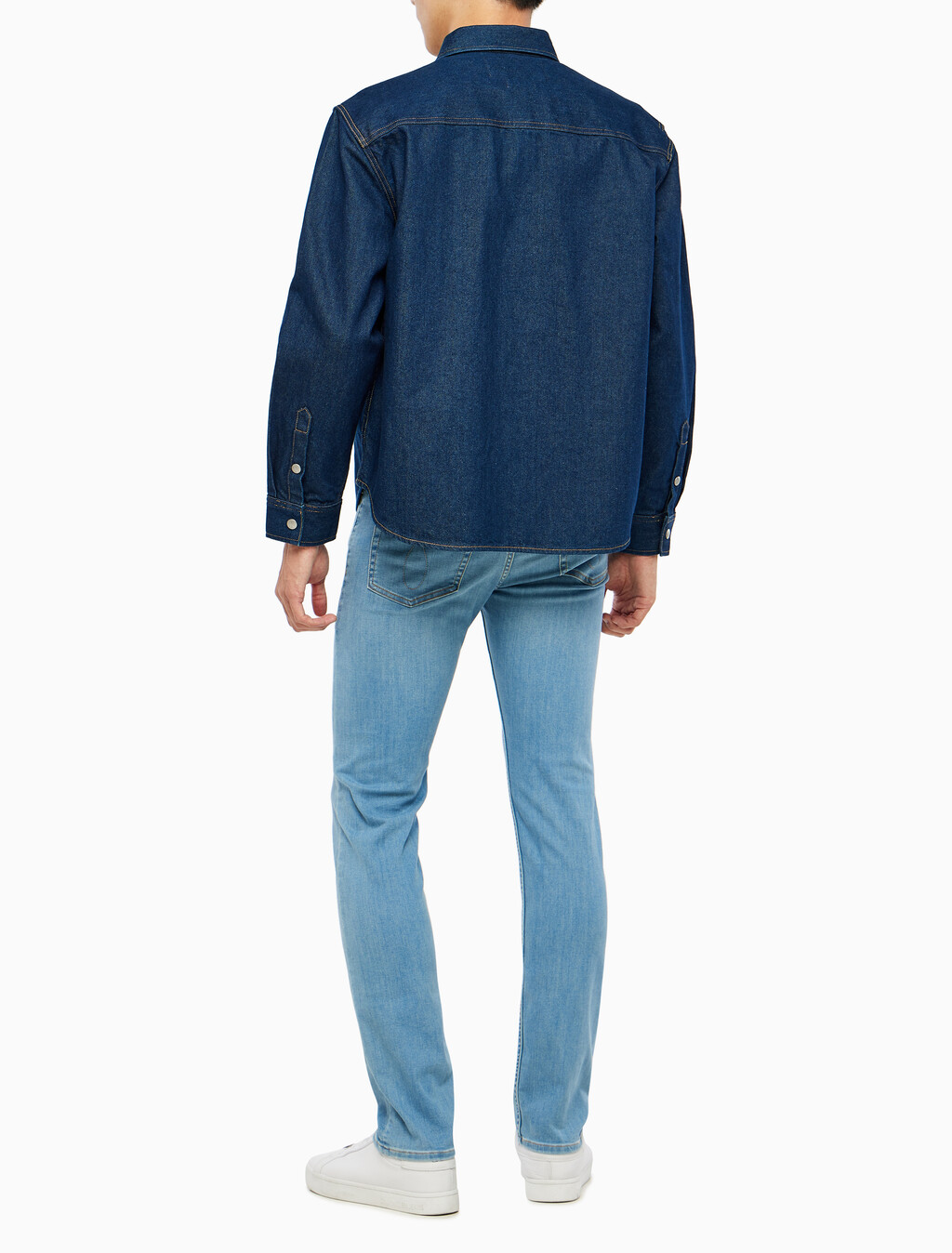 Buy 남성 릴렉스핏 린스 블루 데님셔츠 in color RINSE BLUE