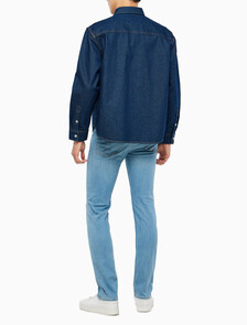 Buy 남성 릴렉스핏 린스 블루 데님셔츠 in color RINSE BLUE