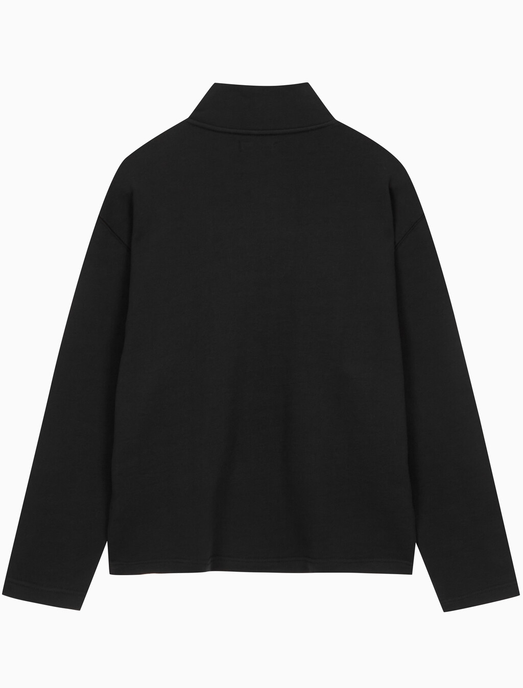 Buy 남성 롱슬리브 하프집업 하이넥 스웻 in color BLACK BEAUTY