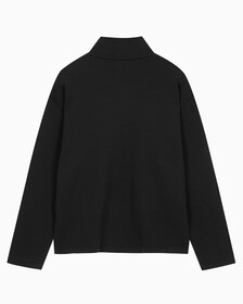 Buy 남성 롱슬리브 하프집업 하이넥 스웻 in color BLACK BEAUTY