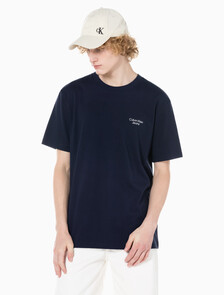 Buy 남성 1978 백 커브드 로고 반팔 티셔츠 in color NIGHT SKY