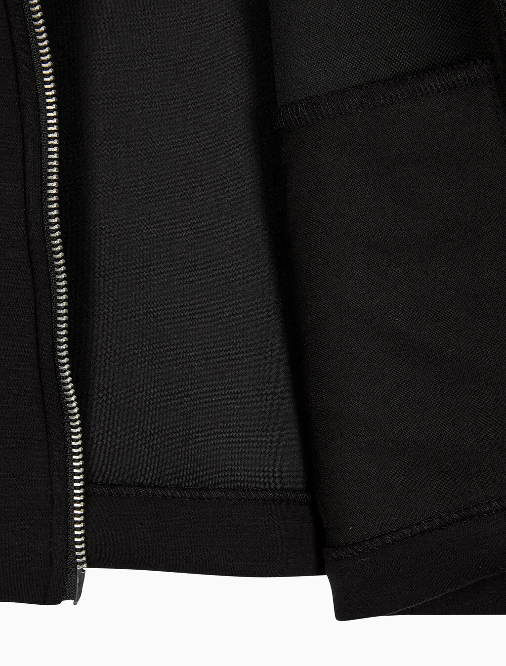 Buy 여성 오버사이즈 스쿠바 집 보머 자켓 in color BLACK