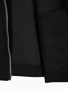 Buy 여성 오버사이즈 스쿠바 집 보머 자켓 in color BLACK