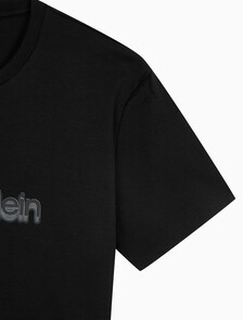 Buy 슬림핏 캘빈클라인 로고 티 in color BLACK