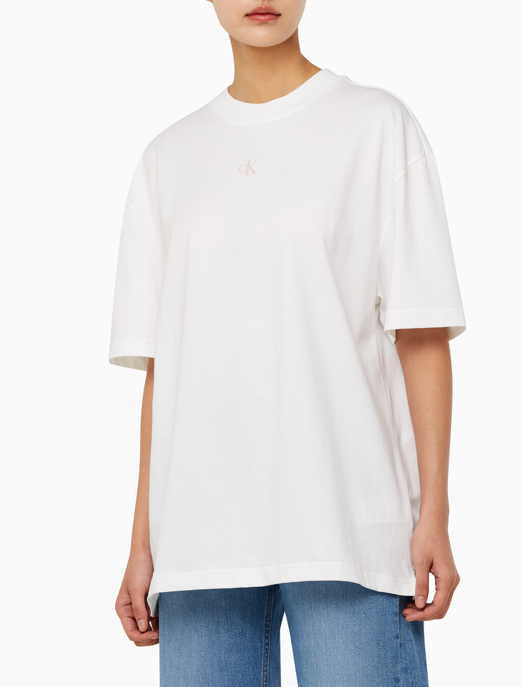 Buy 남녀공용 디퓨즈 그래픽 반팔 티셔츠 in color BRIGHT WHITE