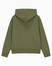 Buy 여성 릴렉스핏 스탠다드 로고 후디 in color JOLLY GREEN BEAN