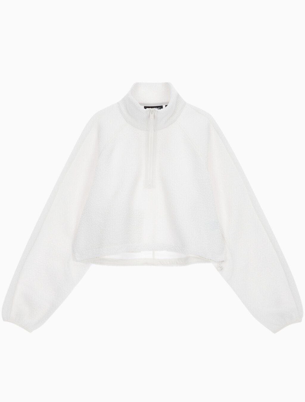 Buy 여성 릴랙스핏 쉐르파 크롭 풀오버 in color WHITE