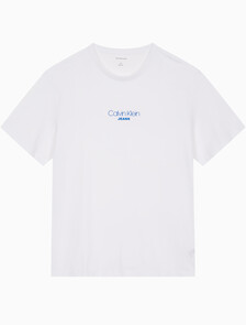 Buy 남성 레귤러핏 그래픽 워시 반팔 티셔츠 in color BRILLIANT WHITE