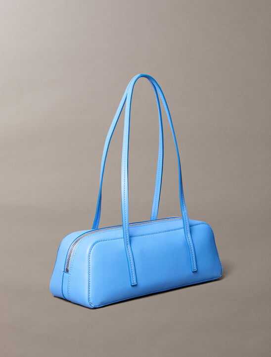 여성 엠보스드 로고 포일 발레토 백