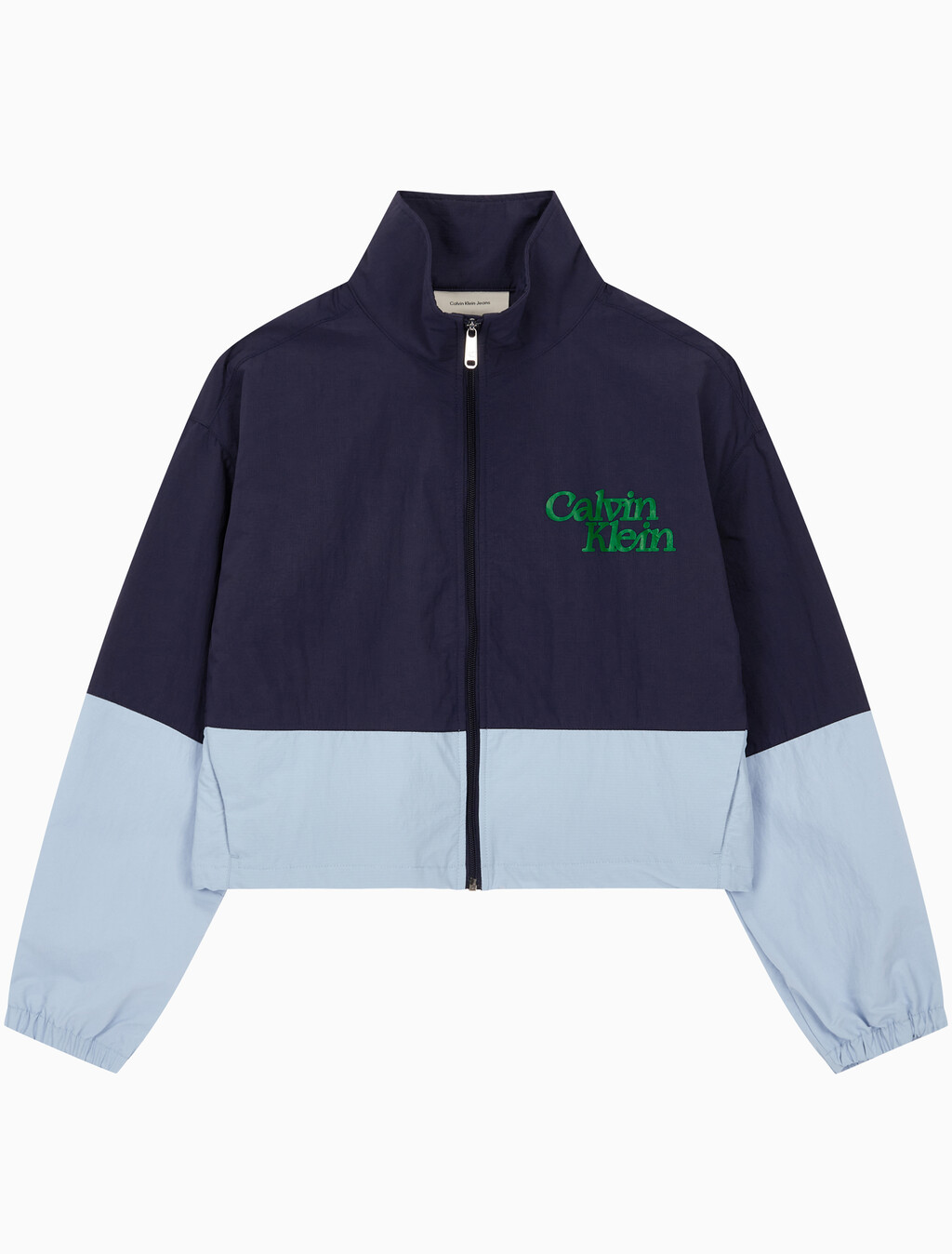 Buy 여성 컬러블락 나일론 풀오버 자켓 in color ECLIPSE / CASHMERE BLUE