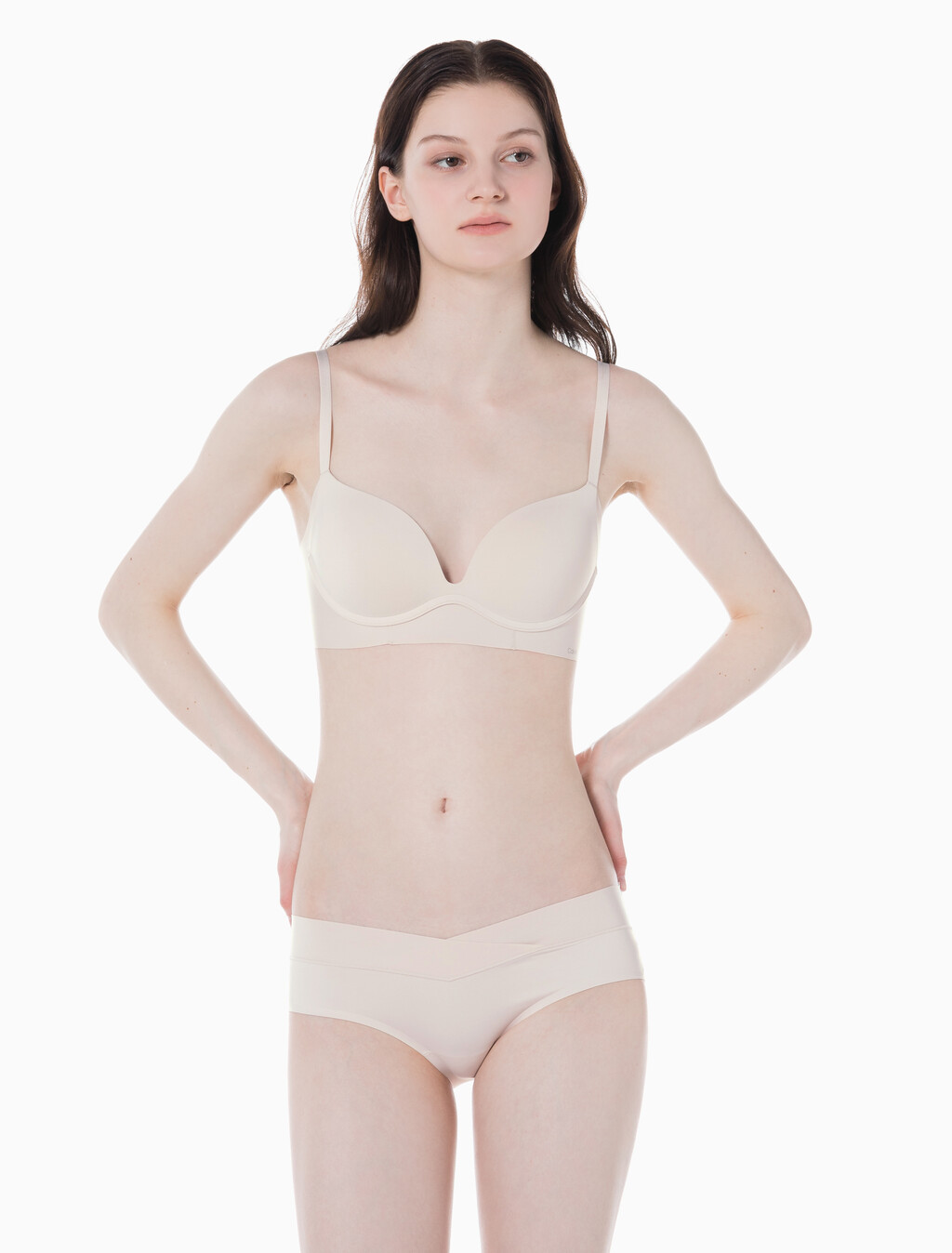 Buy 여성 인비져블 테일러드 NSE AF 푸쉬업 브라 in color PINK IVORY