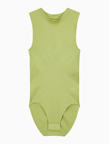 Buy 여성 아이콘 심리스 바디수트 in color GREEN