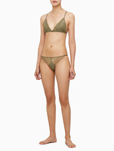 Buy 여성 플로랄 레이스 AF 트라이앵글 in color DUSKY GREEN