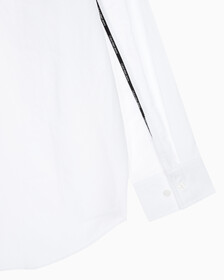 Buy 남성 릴렉스핏 파이핑 로고 옥스포드 셔츠 in color BRIGHT WHITE