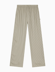 Buy 남성 샤인 새틴 자카드 팬츠 in color KHAKI BEIGE