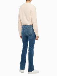 Buy 여성 크롭 케이블 가디건 in color PINK BEIGE