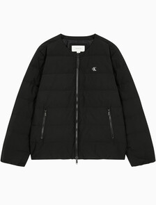Buy 남녀공용 크루넥 라이트 경량 다운 자켓 in color CK BLACK