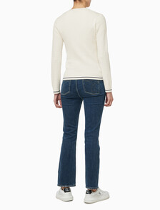 Buy 여성 우븐라벨 케이블 가디건 in color TOFU