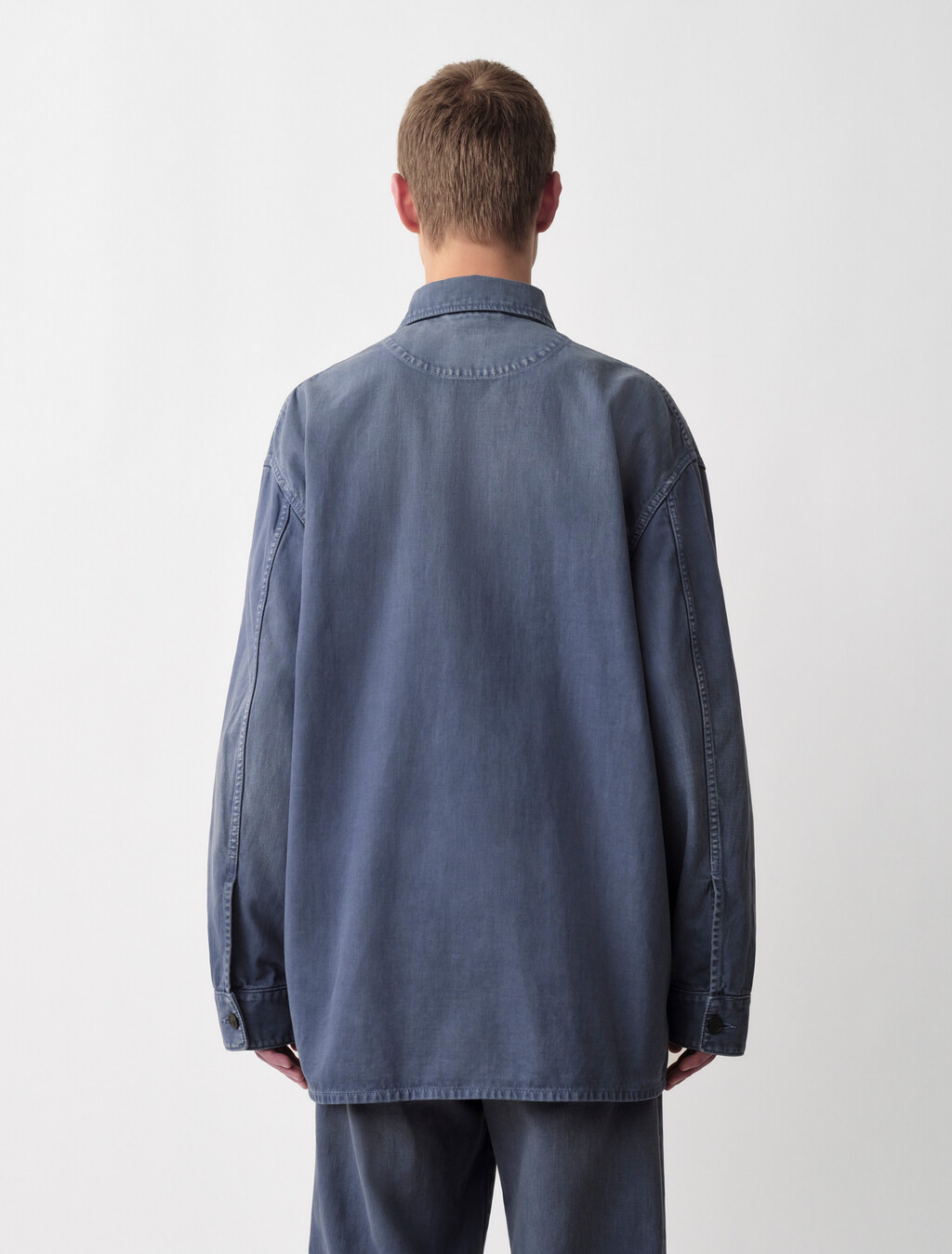 Buy KOSTAS MENS COTTON SHIRT JACKE in color BLUE