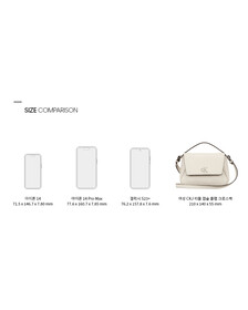 Buy 여성 CKJ 모노그램 플랩 크로스백 in color EGGSHELL