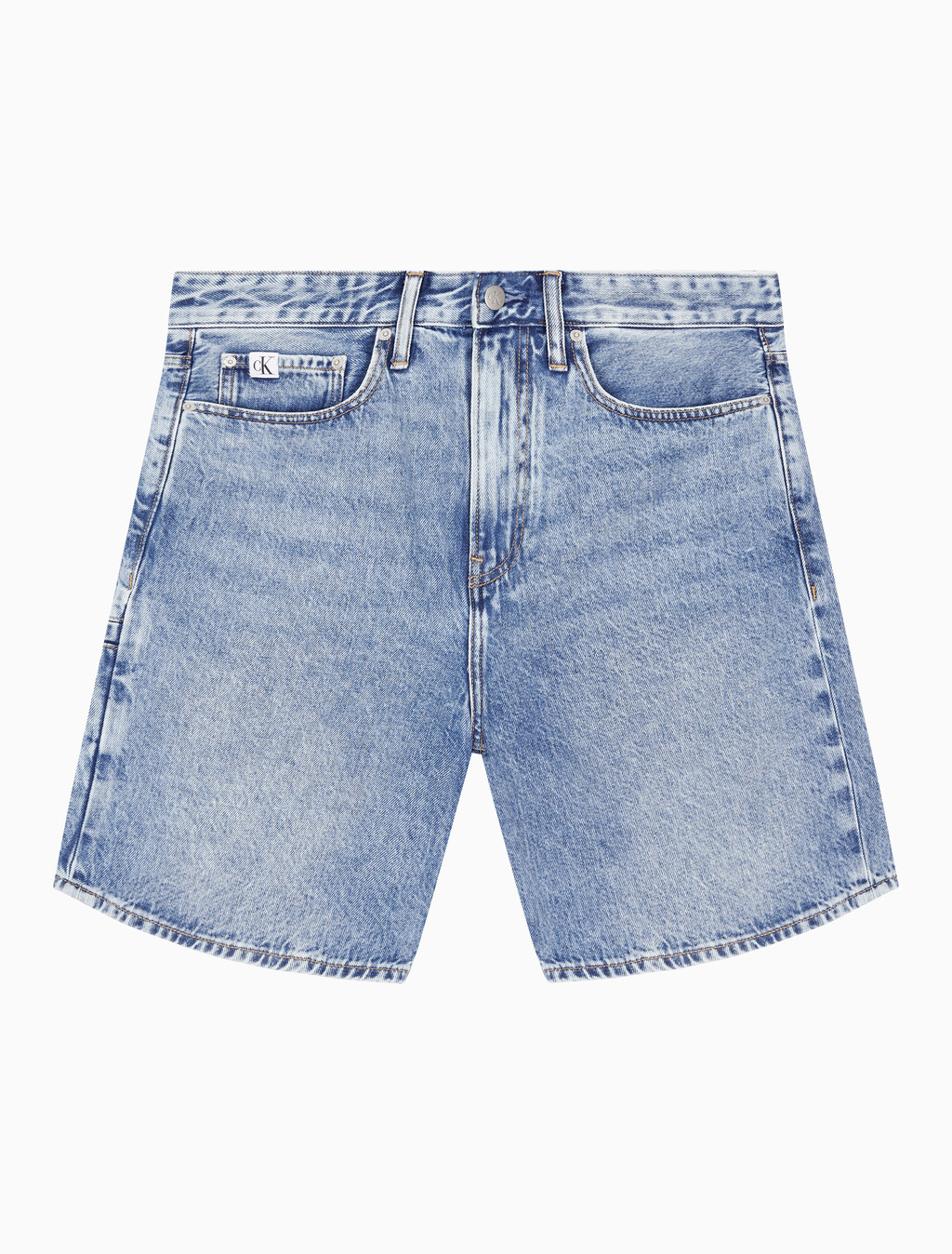 Buy 남성 릴렉스핏 에코 쿨 데님 쇼츠 in color CHALKY BLUE