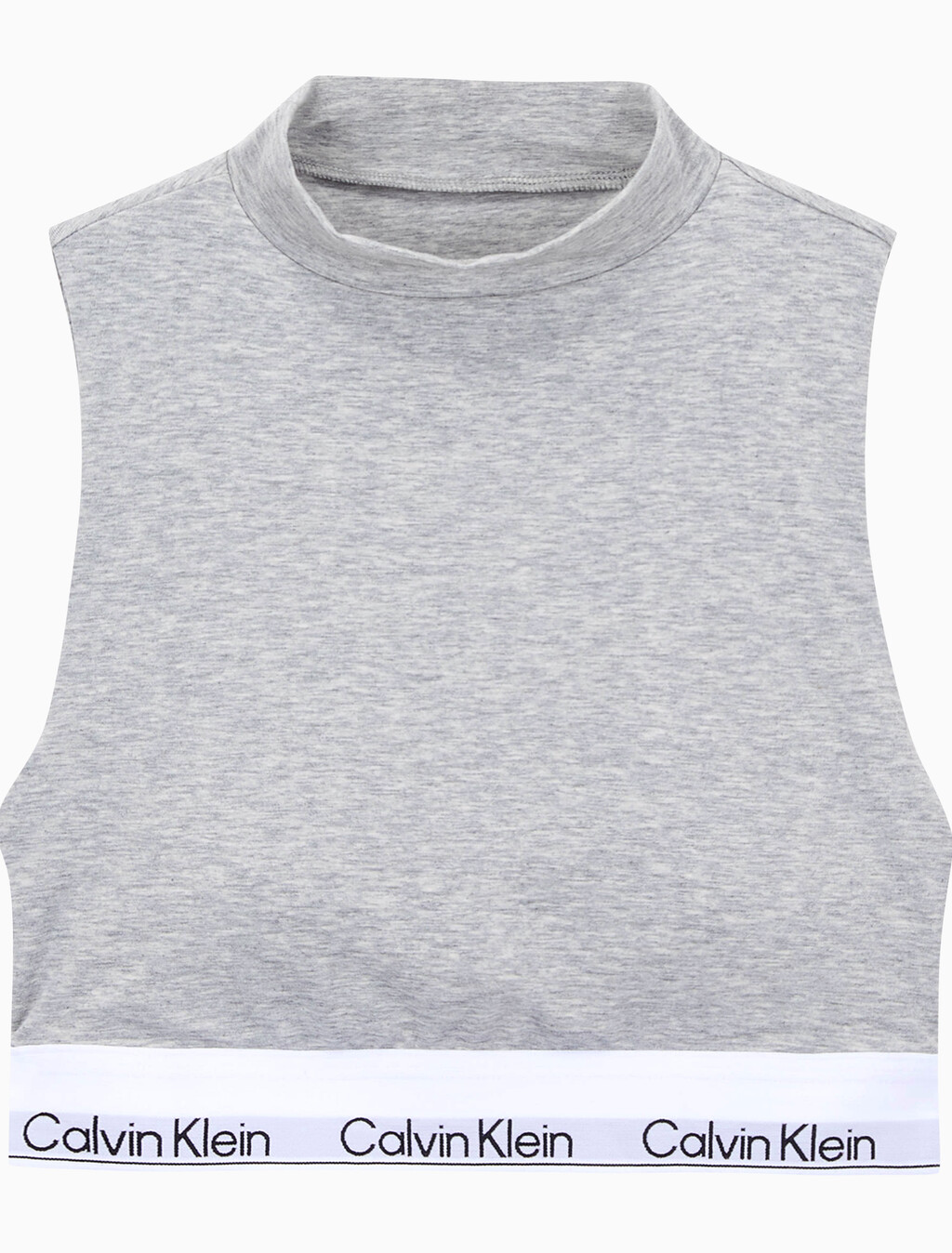 Buy 여성 아이콘 코튼 모달 AF 모크넥 브라렛 in color GREY HEATHER