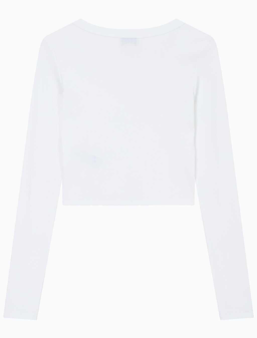 Buy 여성 우븐라벨 베이비립 가디건 in color BRIGHT WHITE