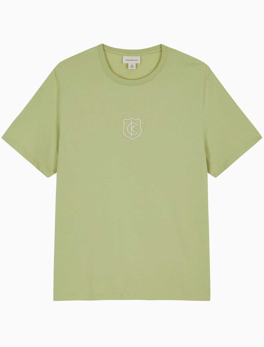 Buy 남성 레귤러핏 CK 쉴드 반팔 티셔츠 in color NILE