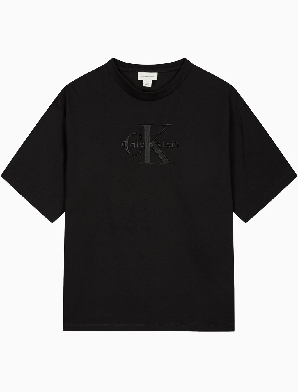 Buy 남성 릴렉스핏 히어로 모노그램 로고 반팔 티셔츠 in color BLACK