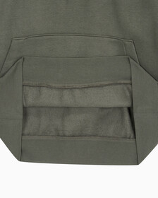 Buy 남성 롱슬리브 아카이브 플리스 후디 in color CHARCOAL