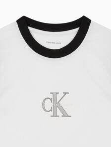 Buy 여성 CK 로고 머슬 민소매 티셔츠 in color BRILLIANT WHITE