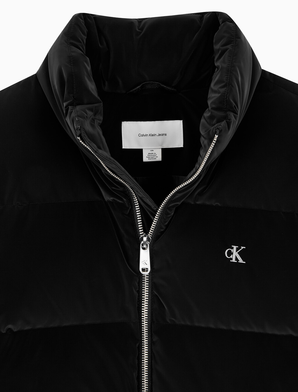 Buy 남성 모크넥 메트글로시 푸퍼자켓 in color BLACK