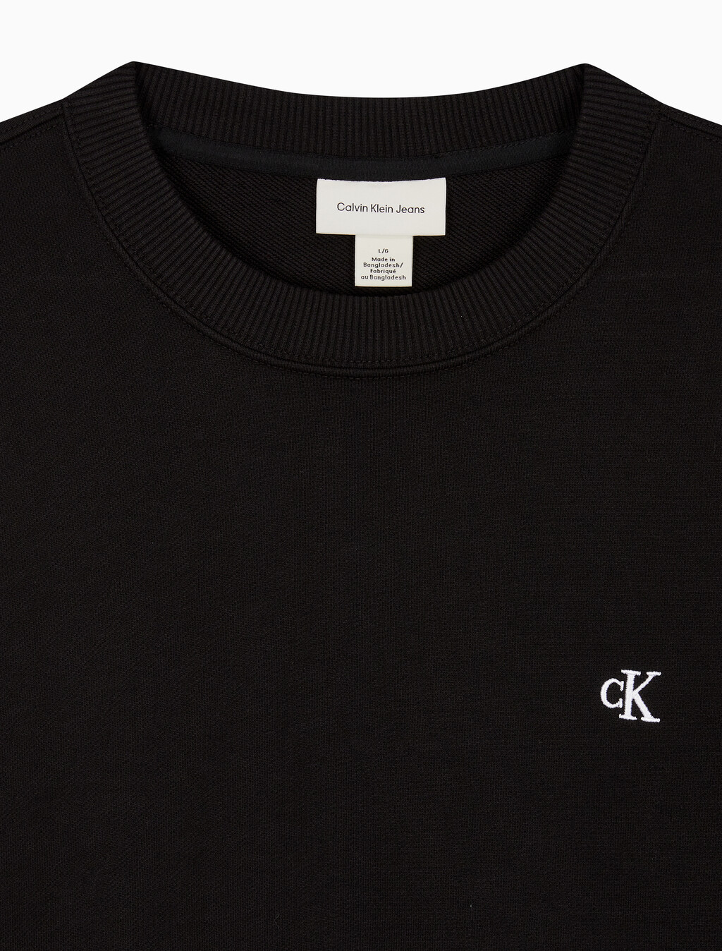 Buy 남성 프렌치테리 모노그램 크루넥 스웻셔츠 in color BLACK