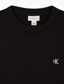 Buy 남성 프렌치테리 모노그램 크루넥 스웻셔츠 in color BLACK