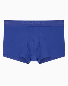 Buy 남성 CK 블랙 코튼 싱글 트렁크 in color SPECTRUM BLUE/SPICY ORANGE