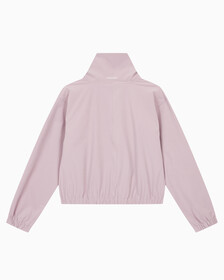 Buy 여성 리플렉티브 로고 레귤러 핏 윈드브레이커 in color GRAY ROSE