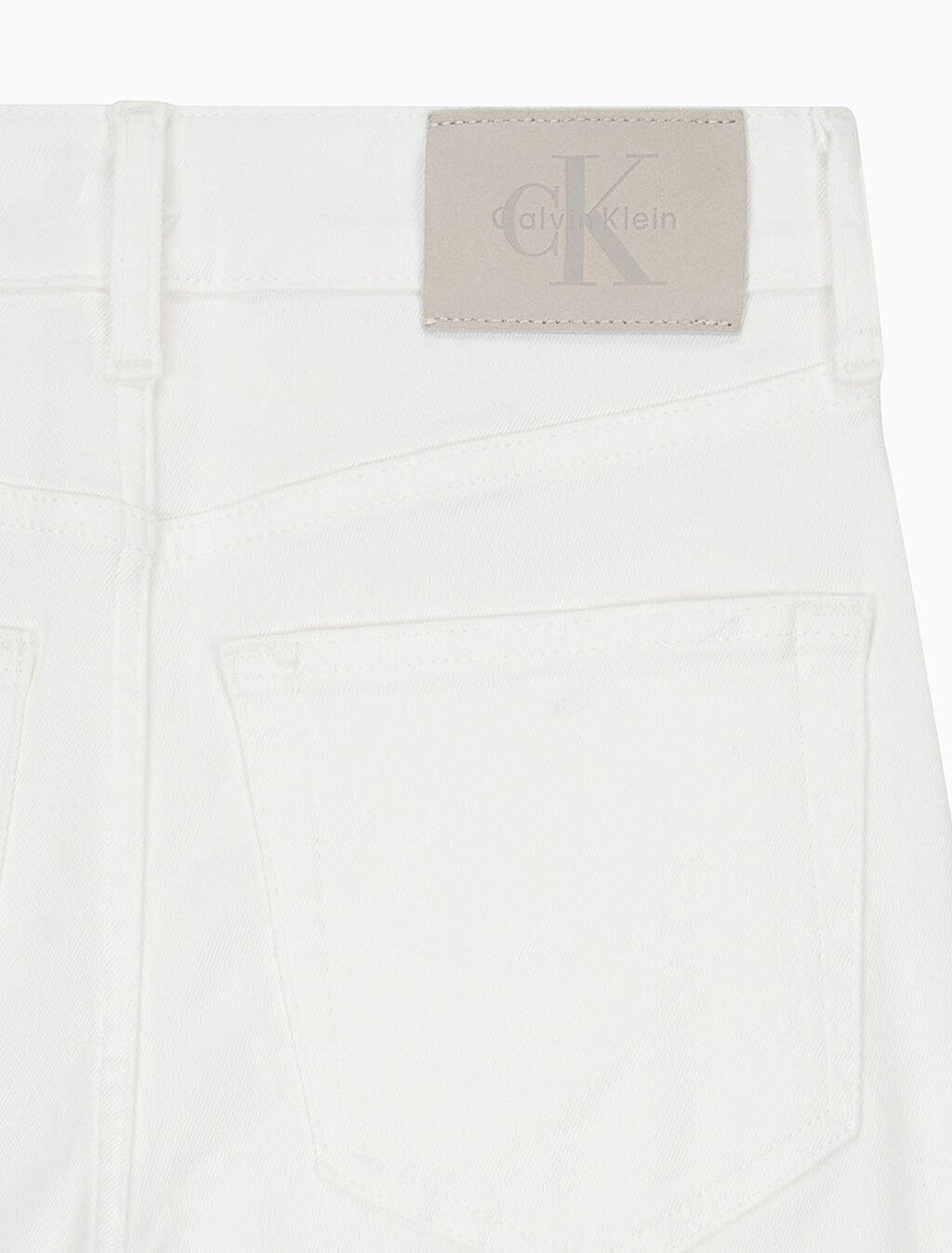 Buy 여성 하이라이즈 플레어 데님 in color WHITE