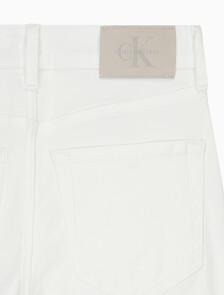 Buy 여성 하이라이즈 플레어 데님 in color WHITE