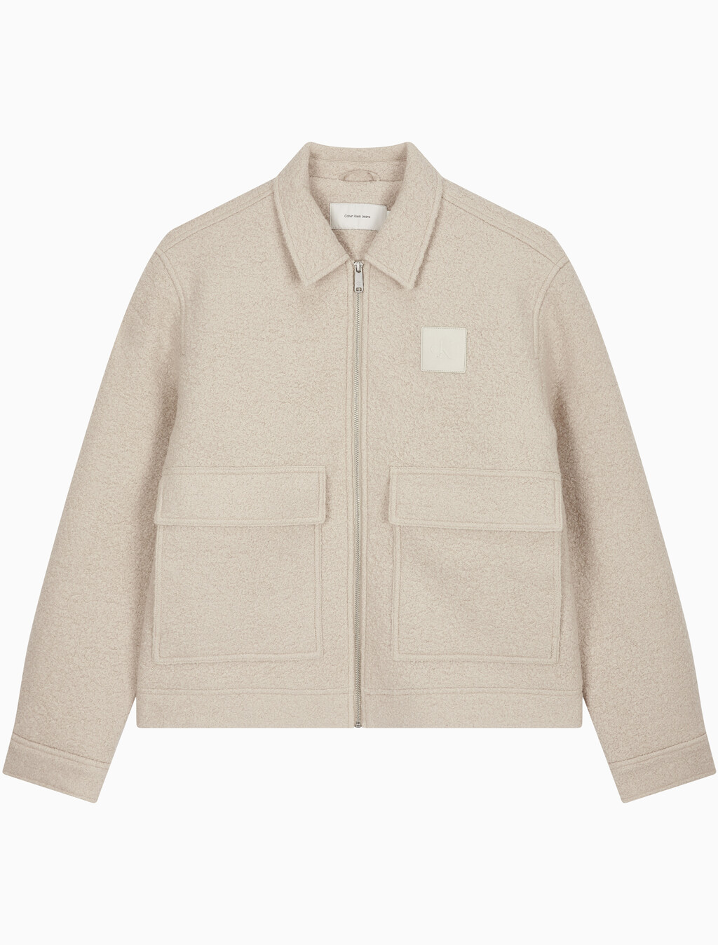 Buy 남성 릴렉스핏 텍스처 울 자켓 in color LIGHT BEIGE