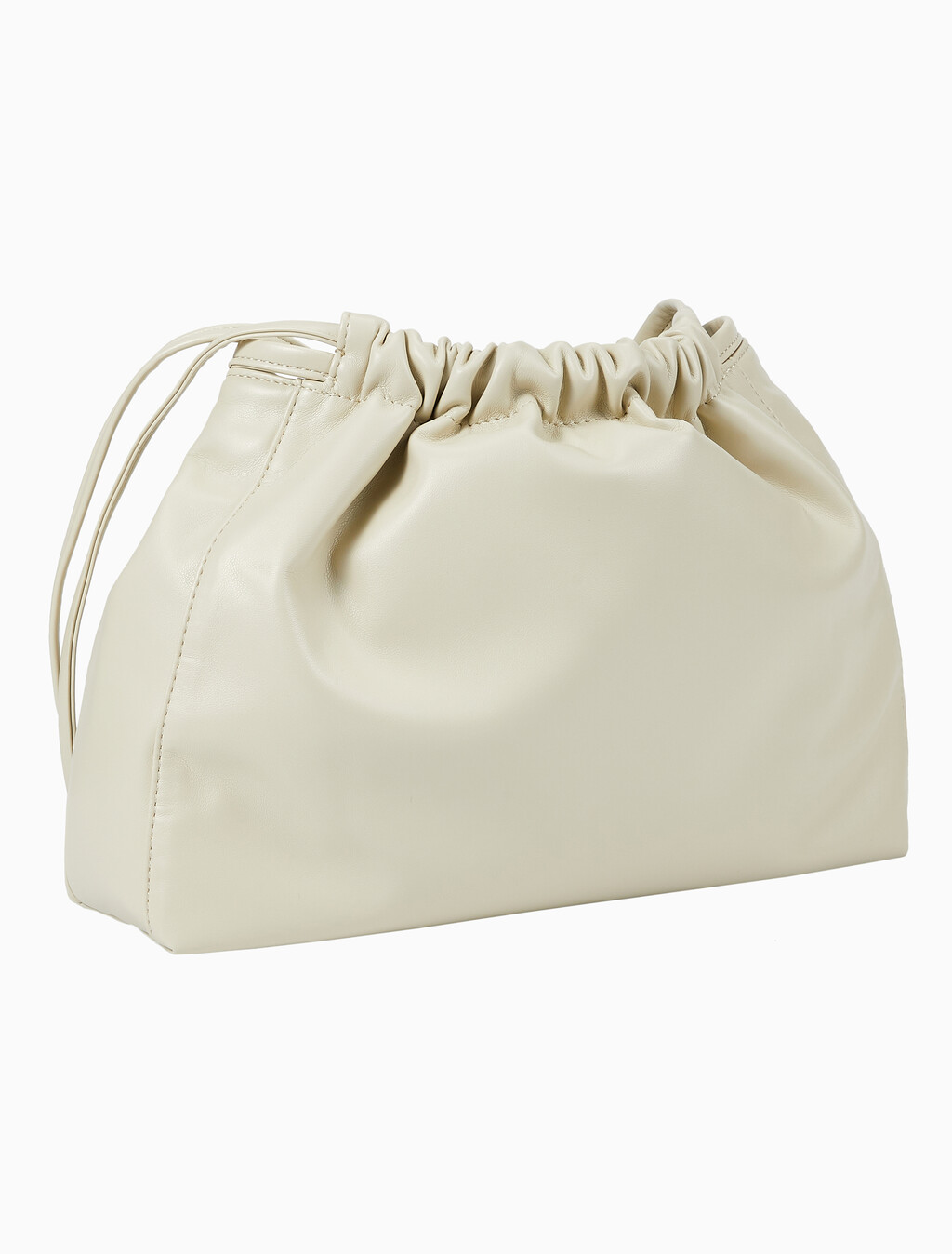 Buy 여성 CKJ 드로우스트링 숄더백 in color BEIGE