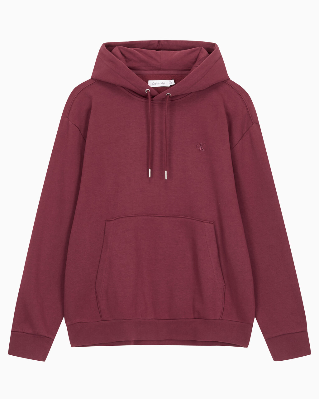 Buy 남성 롱슬리브 아카이브 플리스 후디 in color DEEP RED