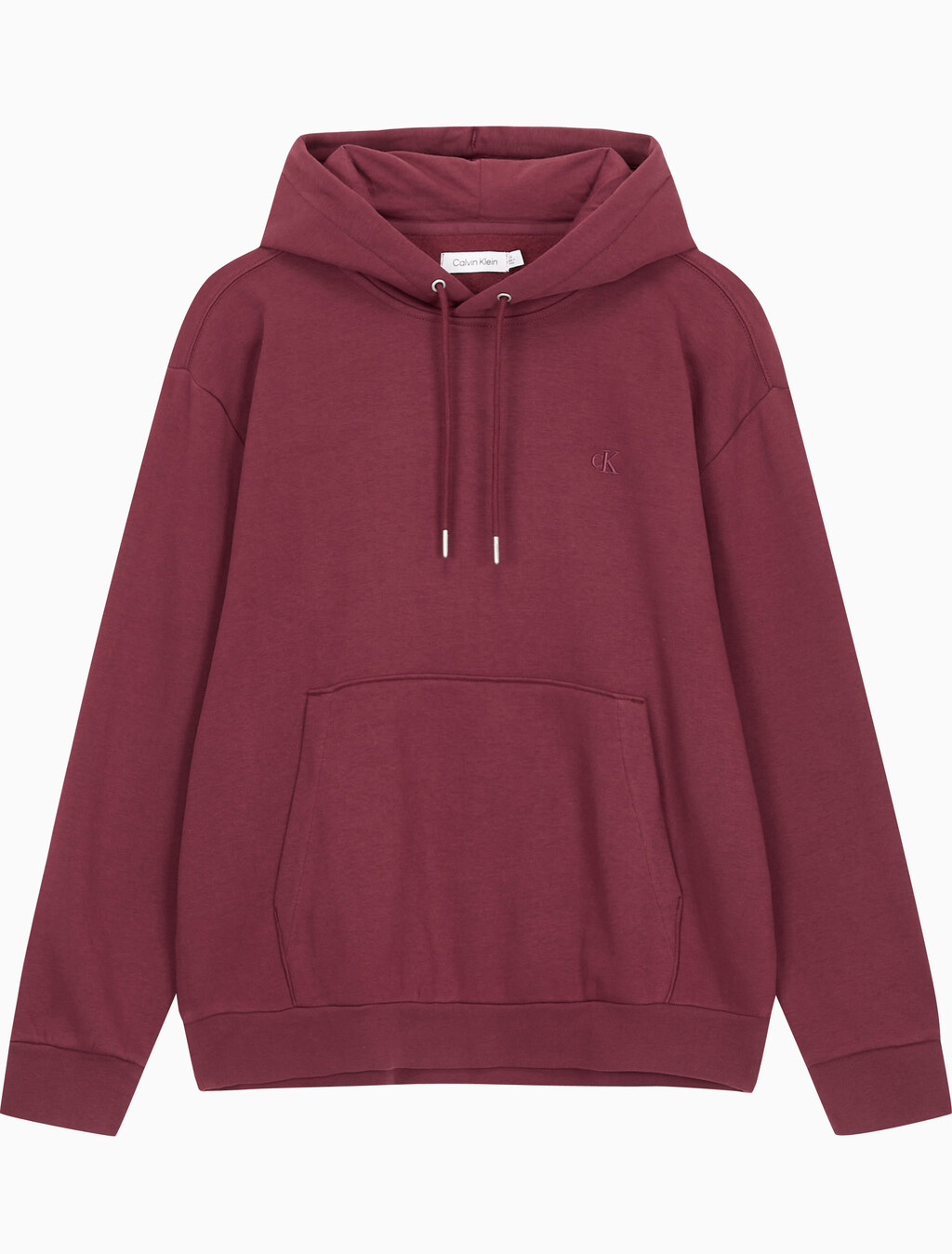 Buy 남성 롱슬리브 아카이브 플리스 후디 in color DEEP RED