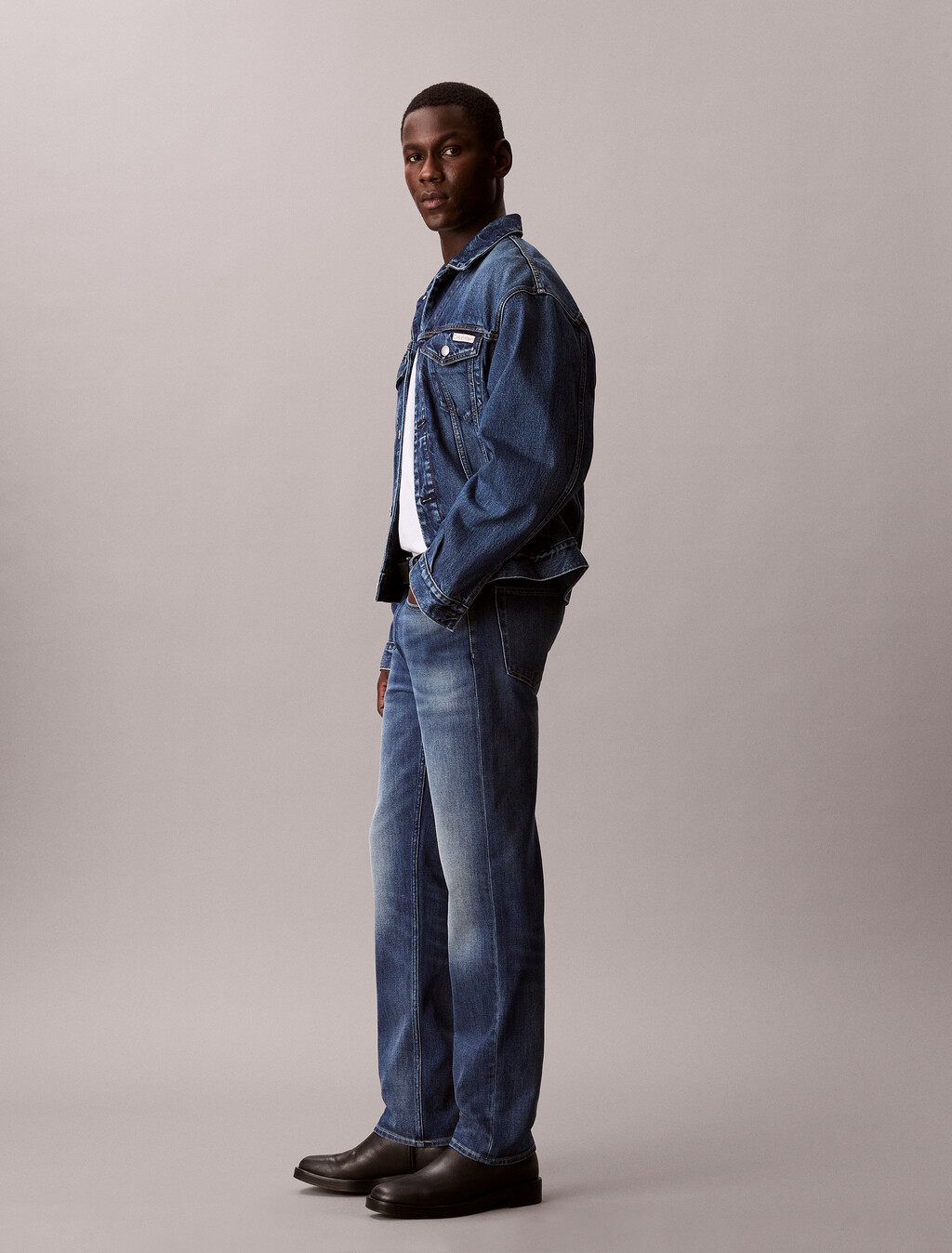 Buy 남성 슬림 스트레이트핏 37.5 진 in color Blue