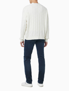 Buy 남성 이지 AOP 코튼 가디건 스웨터 in color TOFU