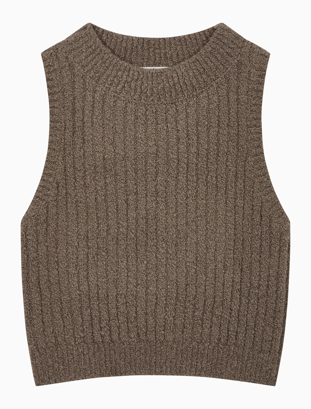 Buy 여성 2 IN 1 셔닐 가디건 in color BROWN